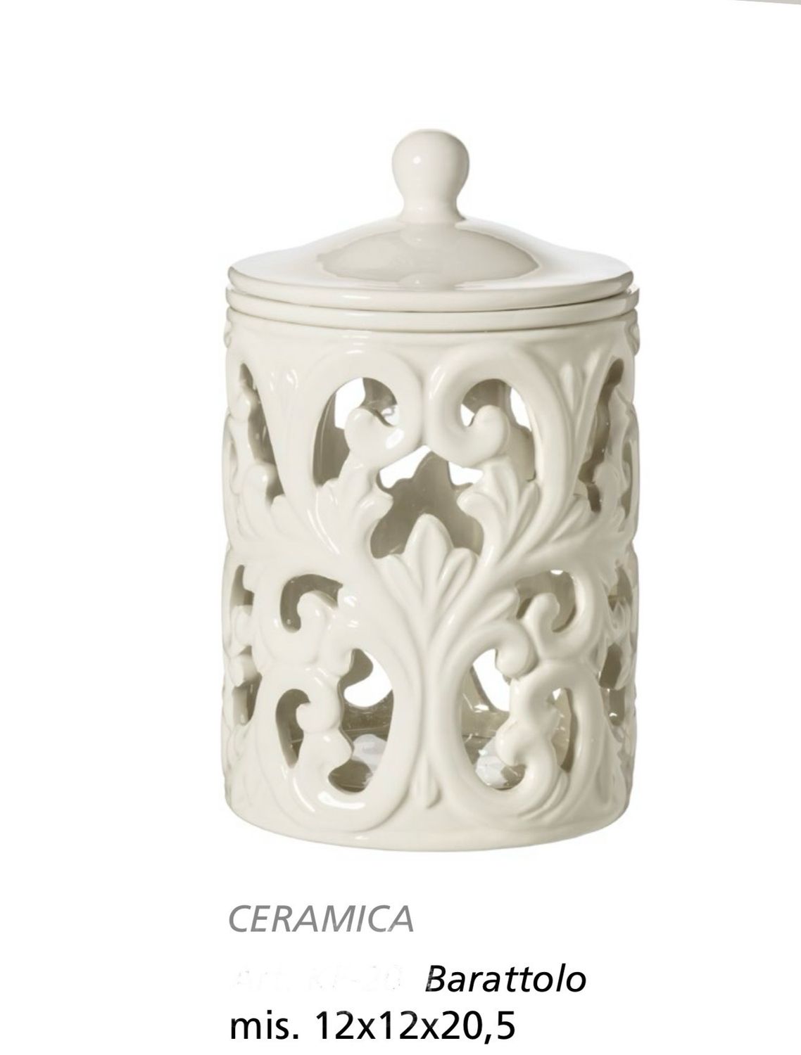 BARATTOLO TRAFORATO IN CERAMICA