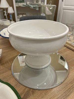 Centrotavola Made in Italy diam. 30 H22 col bianco Centrotavola Made in Italy diam. 30 H22 col bianco