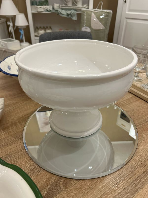 Centrotavola Made in Italy diam. 30 H22 col bianco Centrotavola Made in Italy diam. 30 H22 col bianco