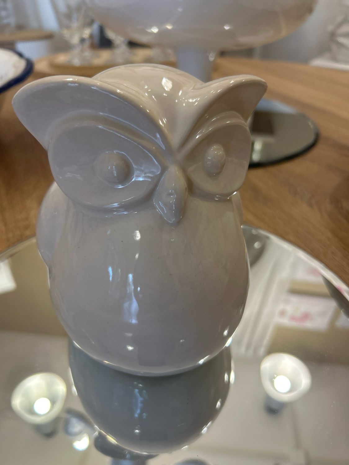 Gufo in ceramica mis.14,5x12x15