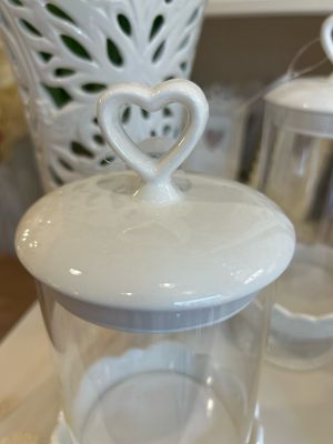 Alzatina con vetro diam.12 H.30 col bianco Alzatina con vetro diam.12 H.30 col bianco