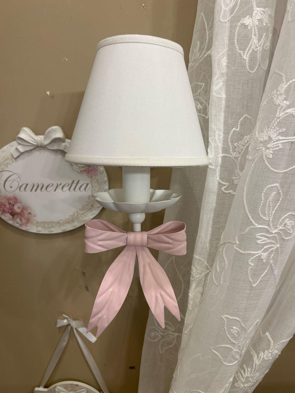 Applique Con Fiocco rosa