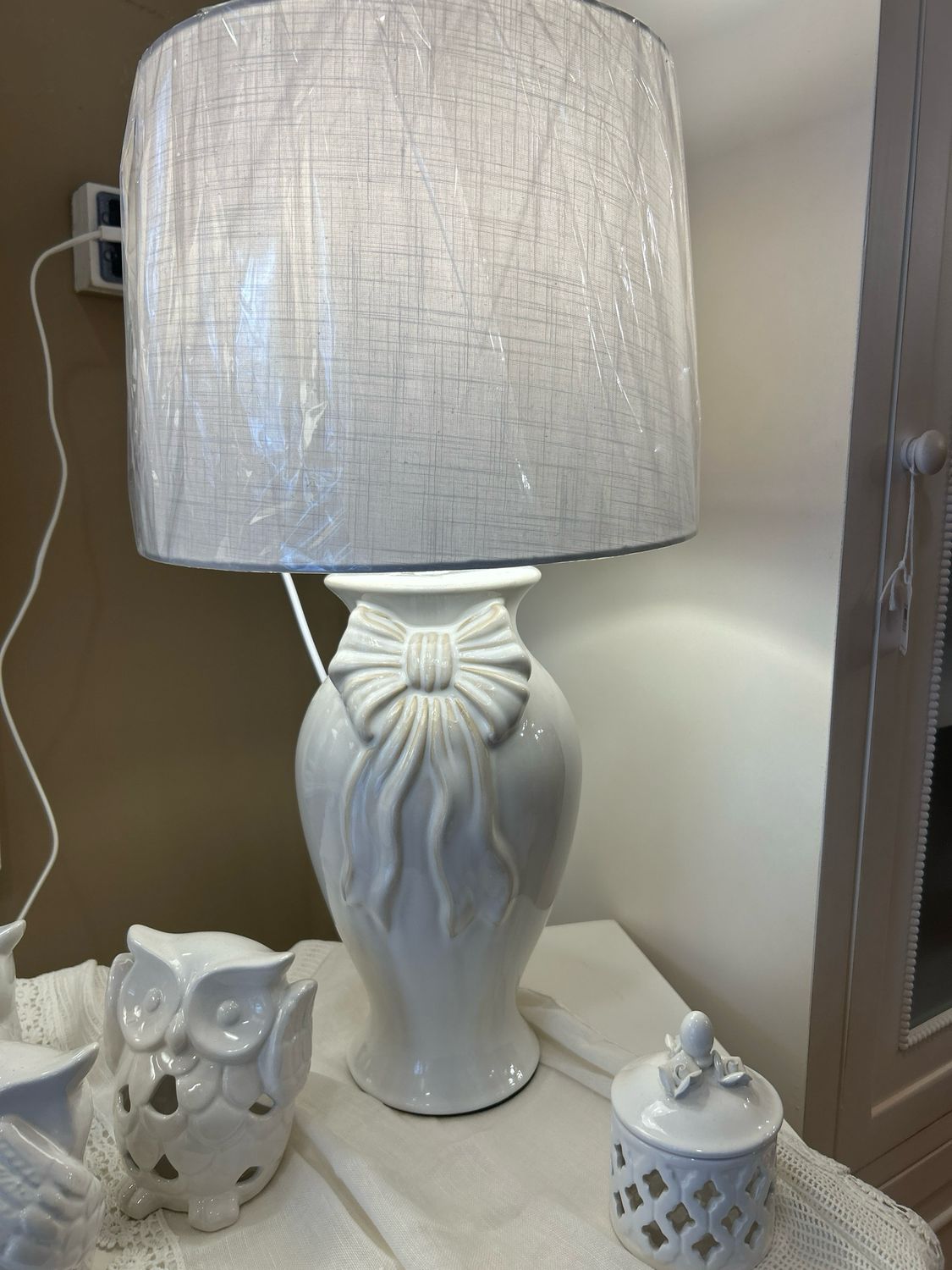 Lampada fiocco col.come foto H.56