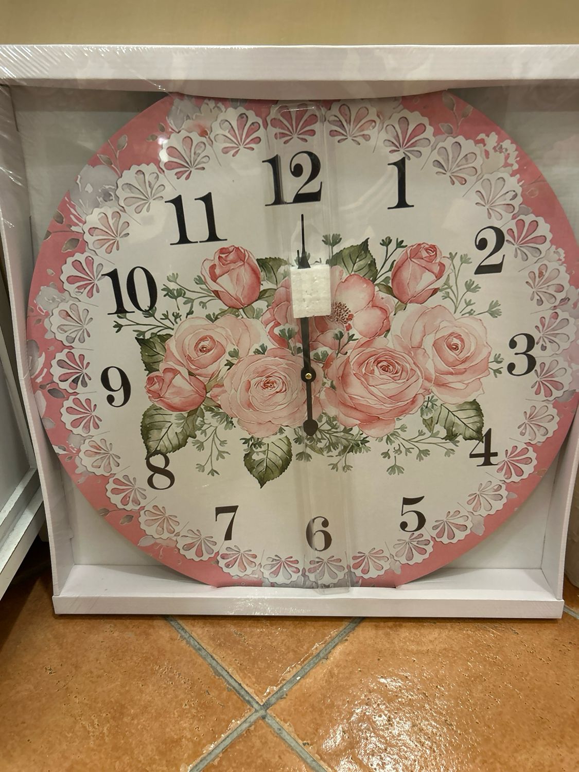 Orologio Shabby con fiori L’Arte di Nacchi Orologio Shabby con fiori L’Arte di Nacchi