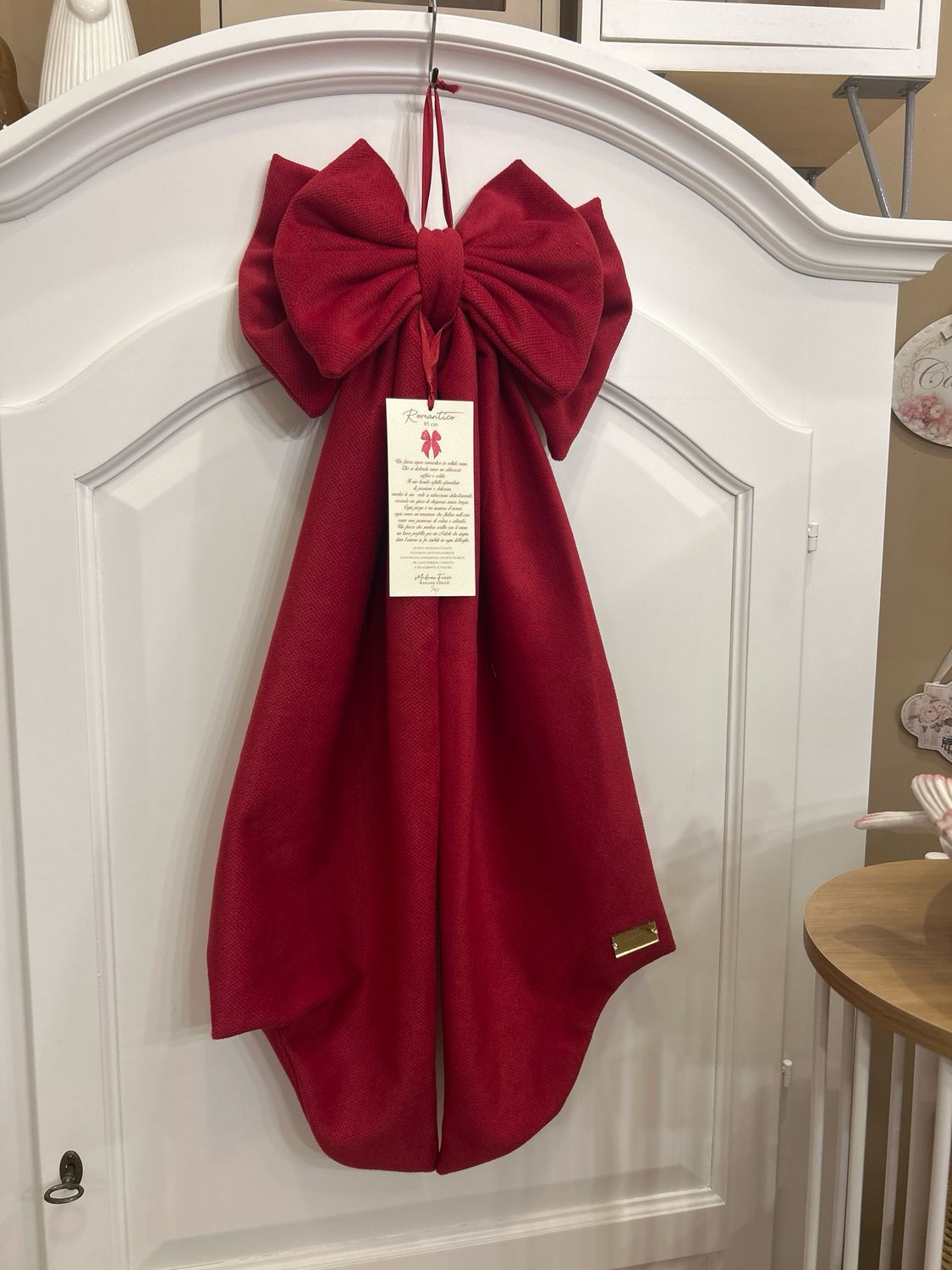 Fiocco velluto Rosso H 85cm Madam Fiocco’ Fiocco velluto Rosso H 85cm Madam Fiocco’