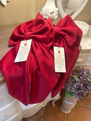 Fiocco Decorativo In Velluto rosso H55 Madam Fiocco’ Fiocco Decorativo In Velluto rosso H55 Madam Fiocco’