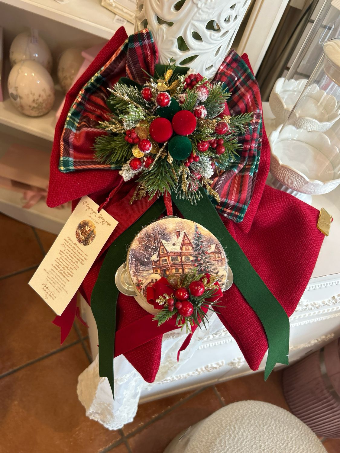 Fiocco eleganza scozzese h40cm Madam Fiocco’ Fiocco eleganza scozzese h40cm Madam Fiocco’