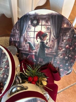 Tamburello Elfi del Cuore cm18 Madame Fiocco ‘ Made in Italy Tamburello Elfi del Cuore cm18 Madame Fiocco ‘ Made in Italy