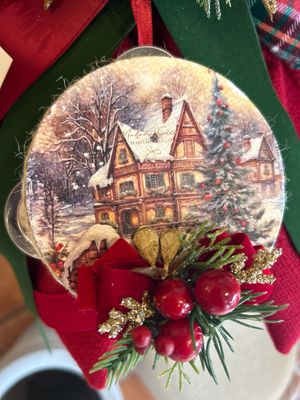 Tamburello sogno invernale 10cm Madame Fiocco ‘