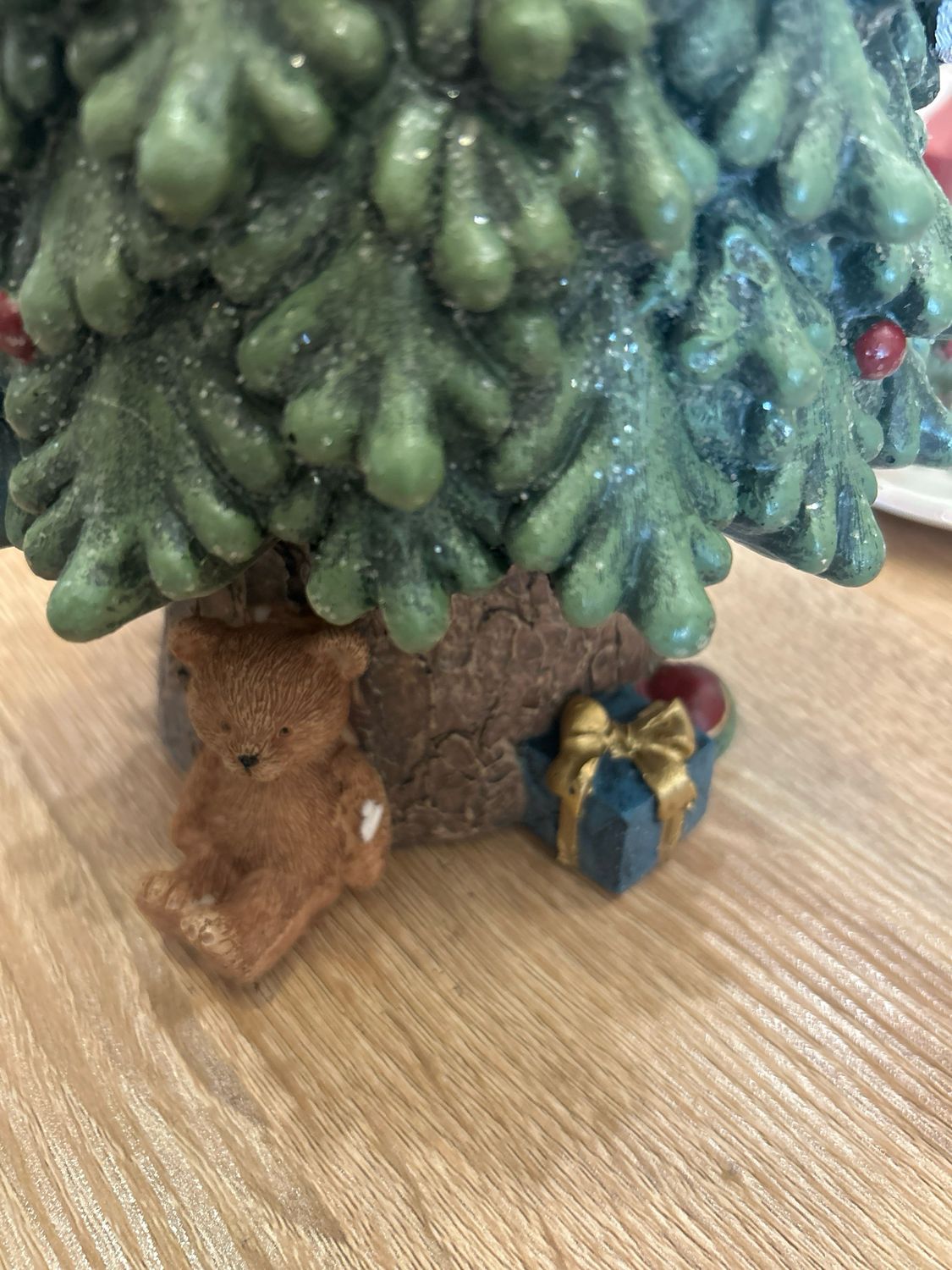 Albero resina con uccellino orso test H 32 Nuvole di Stoffa