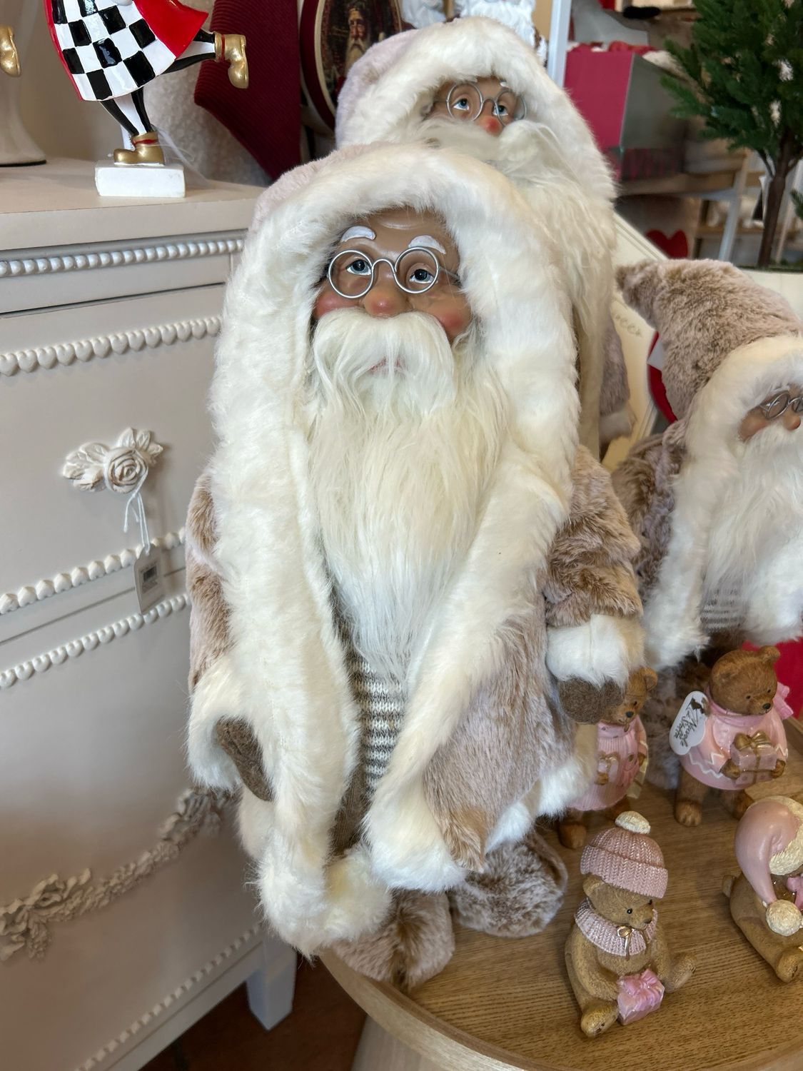 Babbo Natale 65cm Grigio/Bianco