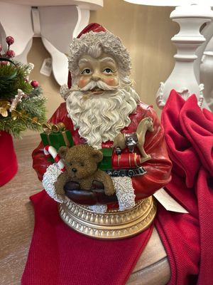 Babbo Natale con giocattoli 21,5x17 x28.5 Nuvole di Stoffa