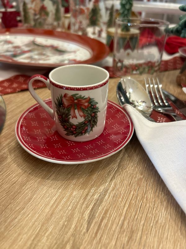 Set Tazzina +Piattino storia Nuvole di stoffa