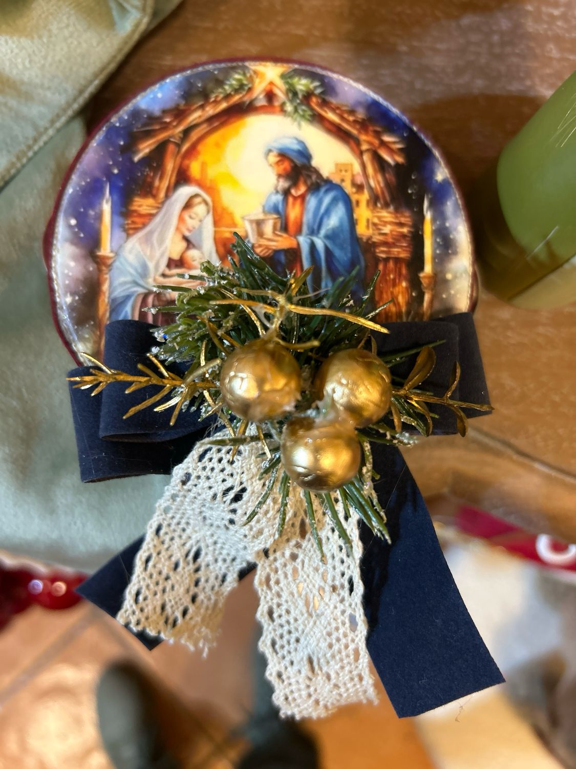 Tamburello Natività cm 10