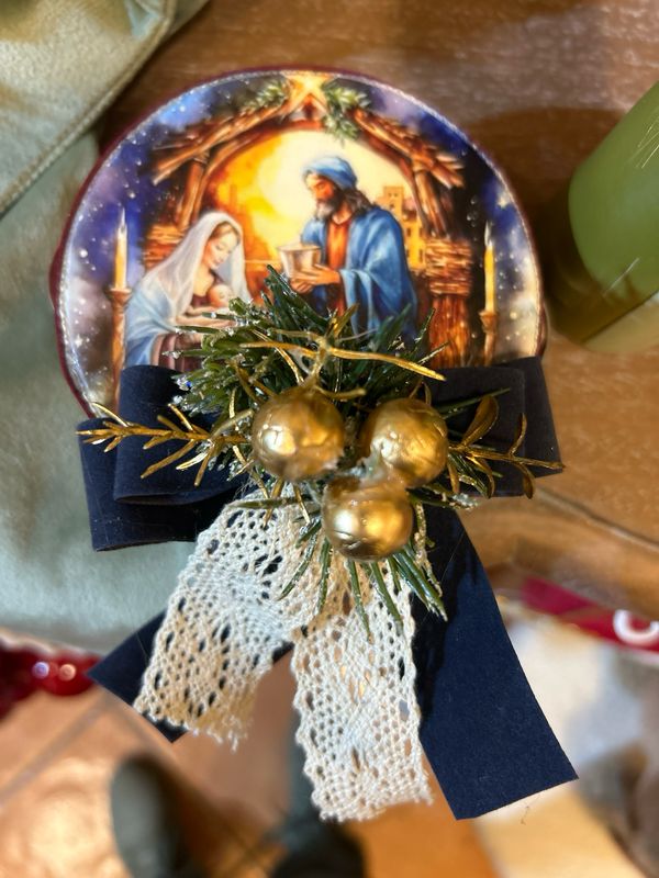 Tamburello Natività cm 10