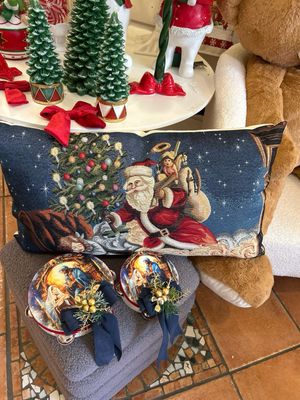 Cuscino natalizio con babbo natale