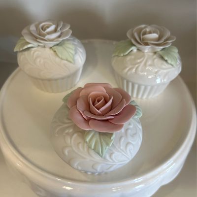 Muffin Contenitori Con Rose