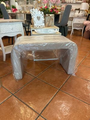 Pouf Contenitore Luxury Grande imbottita col.Beige Mis.75x40x45 H sfoderabile