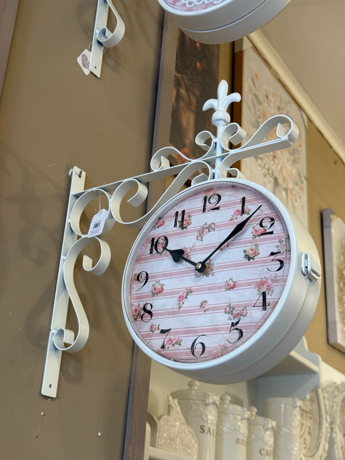 Orologio da stazione pink mis. 38x40