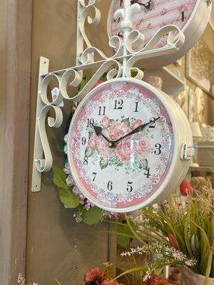 Orologio da stazione Rose de Provence mis.36x9x40