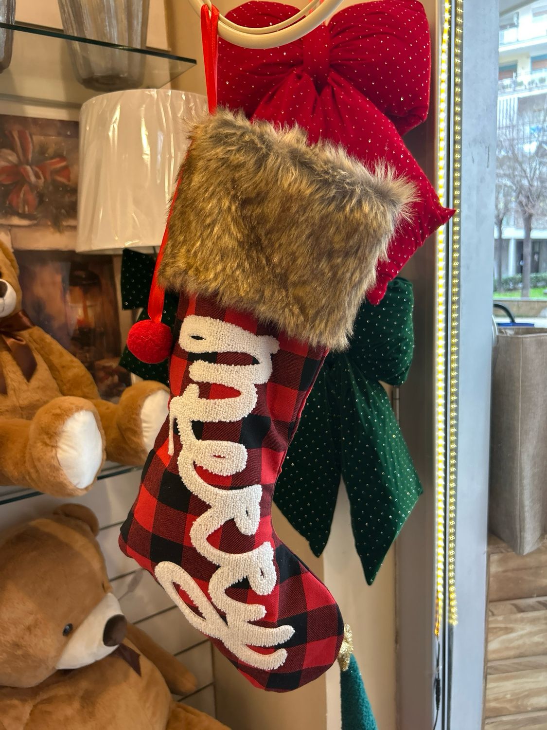 Calza merry scozzese 45 cm