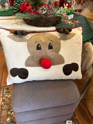 Cuscino Natalizio con viso renna Mis.50x35 in promo Cuscino Natalizio con viso renna Mis.50x35 in promo