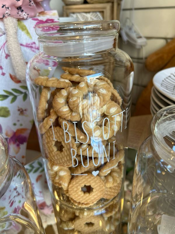 BARATTOLO borosilicato “i biscotti buoni “ con scatola 2300 ml 13x23.5 Nuvole di Stoffa