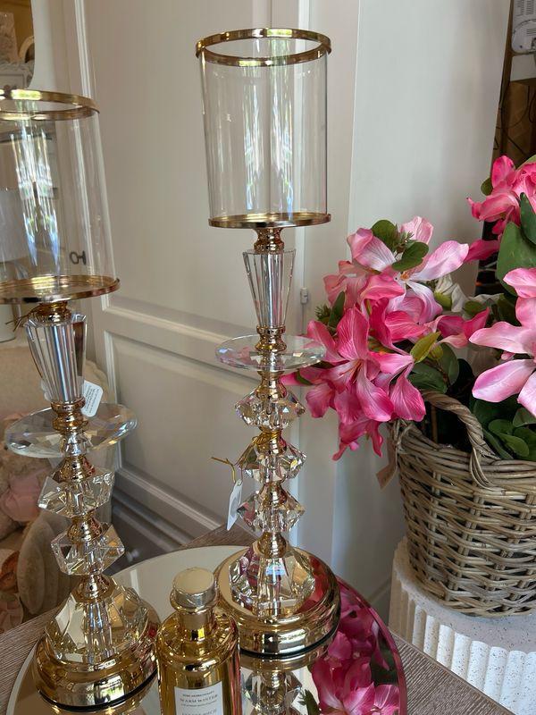 Candelabro portaessenze Mis.14x14x51,5 H