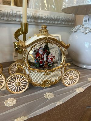 Carrozza Snow Lantern col.oro con led music USB Carrozza Snow Lantern col.oro con led music USB