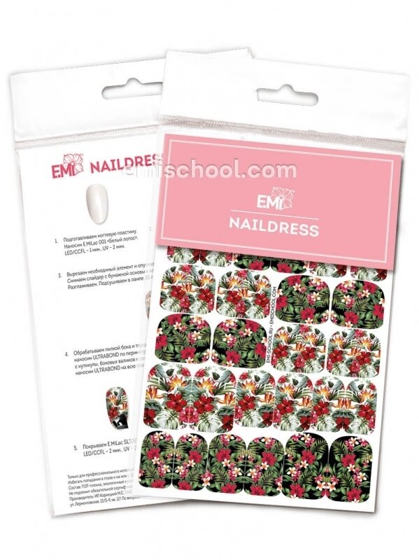 Naklejki wodne Naildress Slider Design #33 Tropical Print