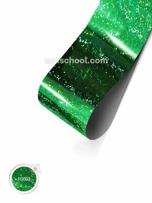 Foil holographic green Fine point