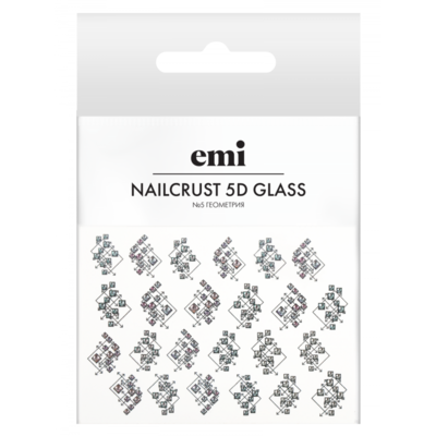 Naklejki wodne NAILCRUST 5D GLASS Geometry 5