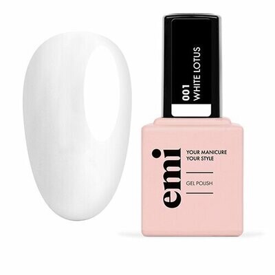 Lakier hybrydowy E.MiLac #001 White Lotus, 9 ml