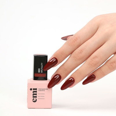 Lakier hybrydowy E.MiLac #455 Brutality, 9 ml