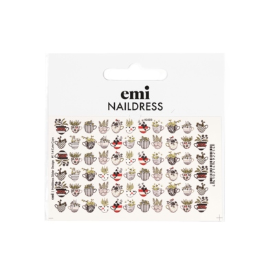 Naklejki wodne Naildress Slider Design #114 Cute Cups