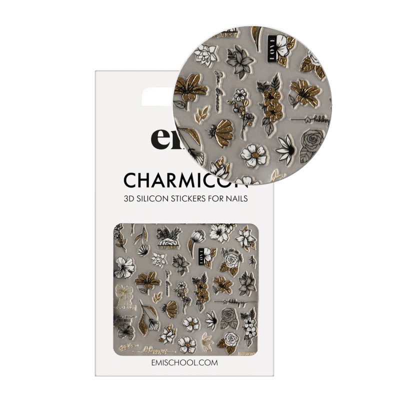 Silikonowe naklejki 3D Charmicon #246 Bloom