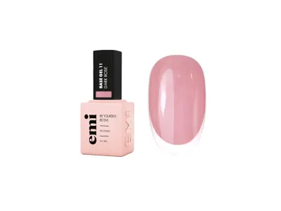 Baza do lakierów hybrydowych E.MiLac Base Gel #11 Dark Rose, 9 ml