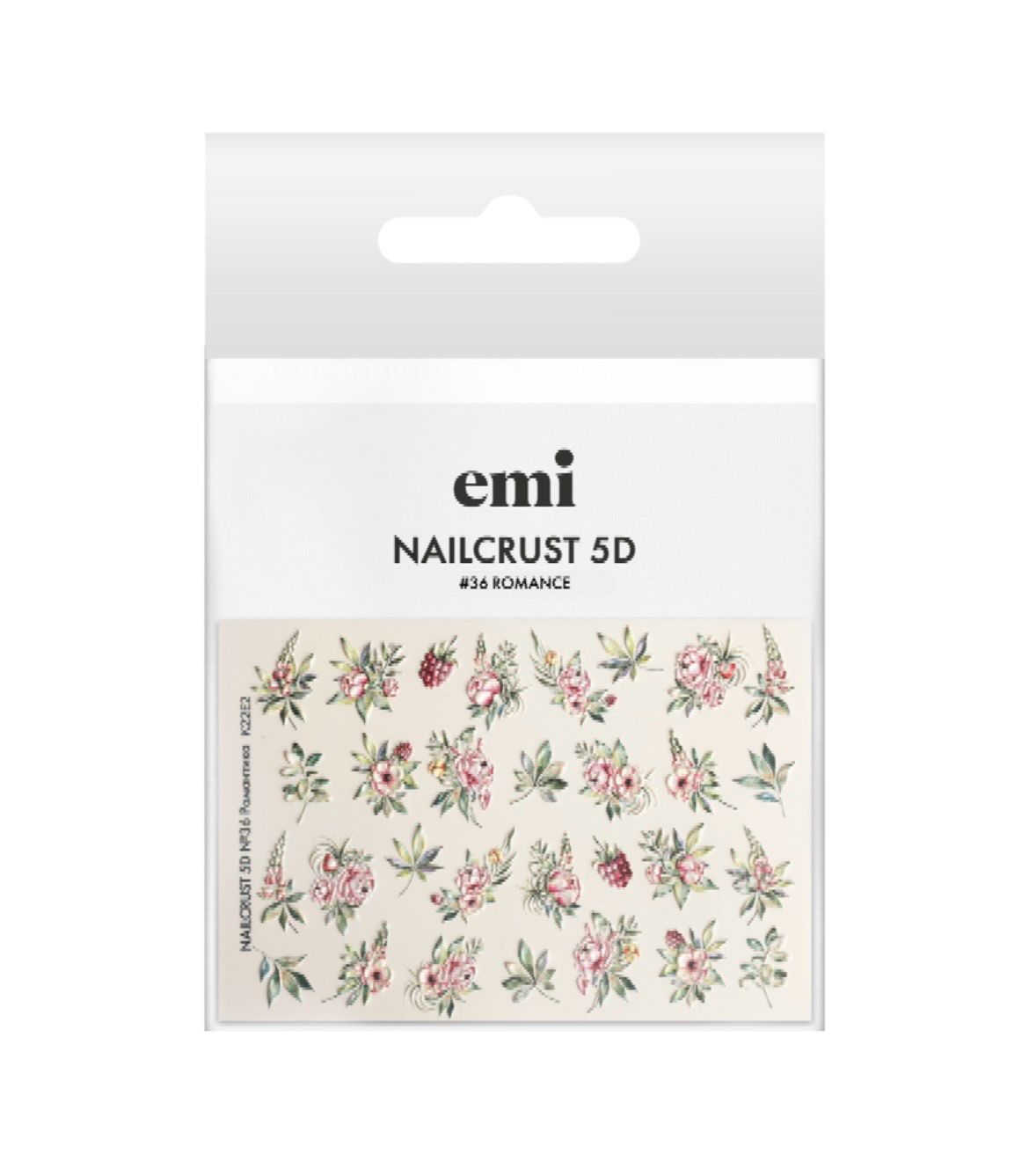 Naklejki wodne NAILCRUST 5D #36 Romance