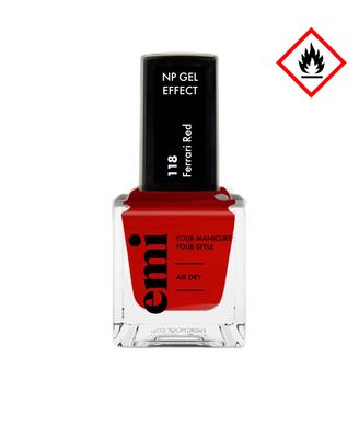 Lakier klasyczny E.MiLac Ultra Strong #118 Ferrari Red, 9 ml