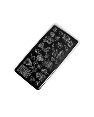 Szablon do stemplowania E.MI #09 Flowers and patterns