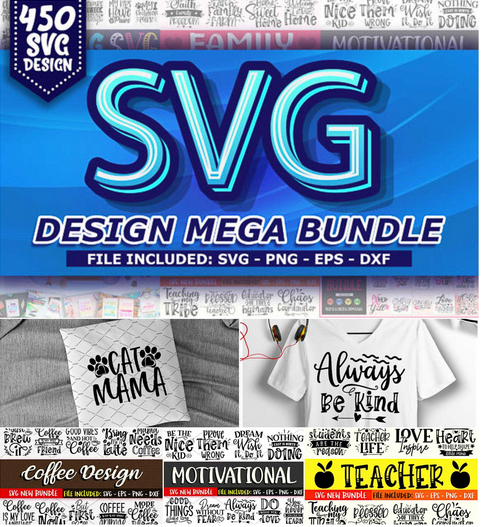 450 SVG design mega bundle