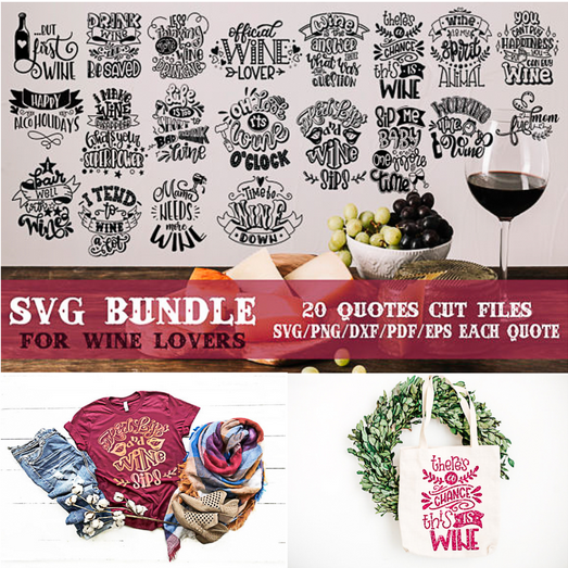 Wine Lovers SVG Bundle