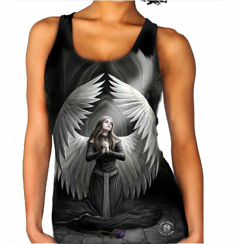 Prayer for the Fallen Woman&#39;s Vest Top by Anne Stokes