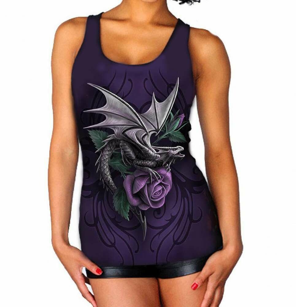 Dragon Beauty Woman&#39;s Vest Top by Anne Stokes