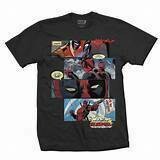 DeadPool Comic Book Strip T-shirt