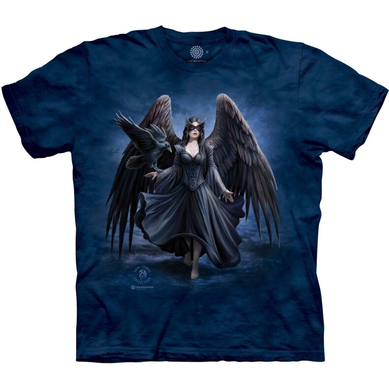 Raven by Anne Stokes Mountain T-shirt