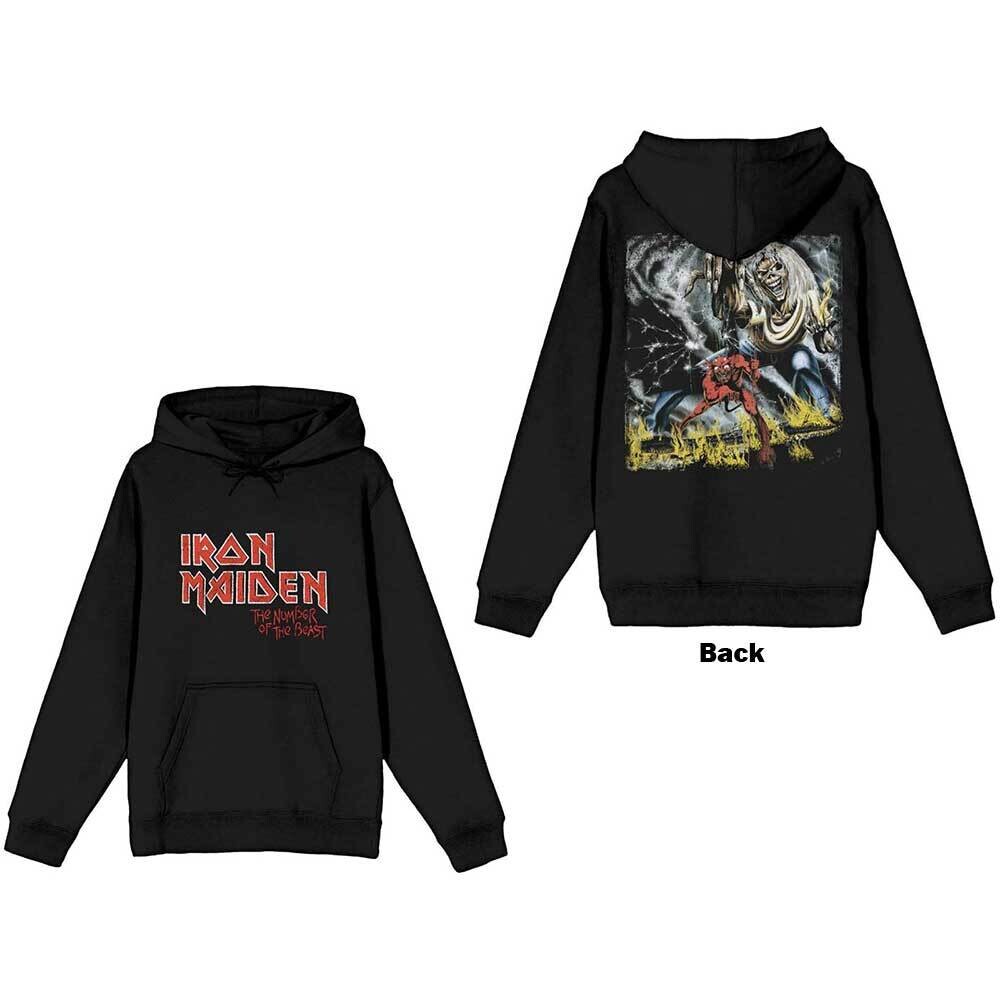 Iron Maiden Number of The Beast Faded Edge PULLOVER HODDY HOODIE