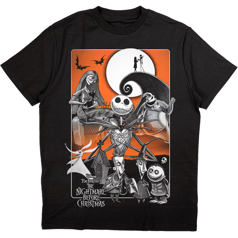 Nightmare Before Christmas Orange Characters T-shirt