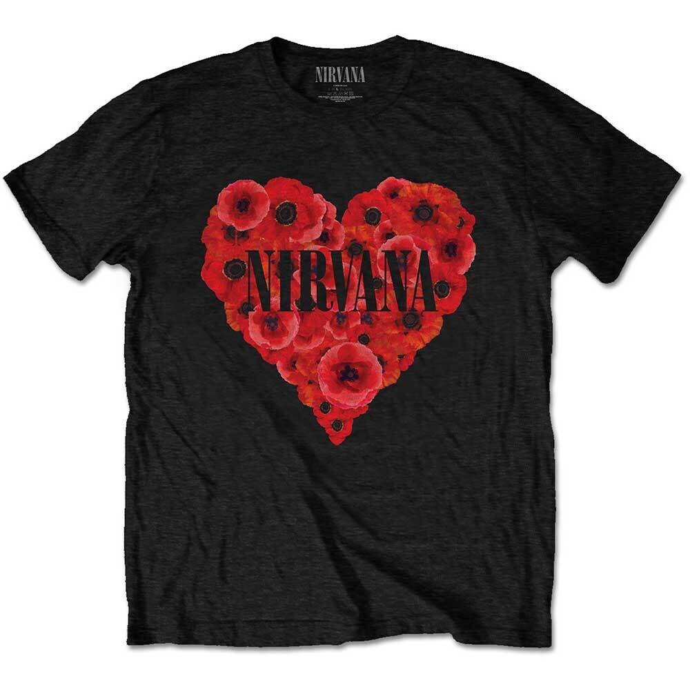 Nirvana Poppy Heart Shaped Box T-shirt