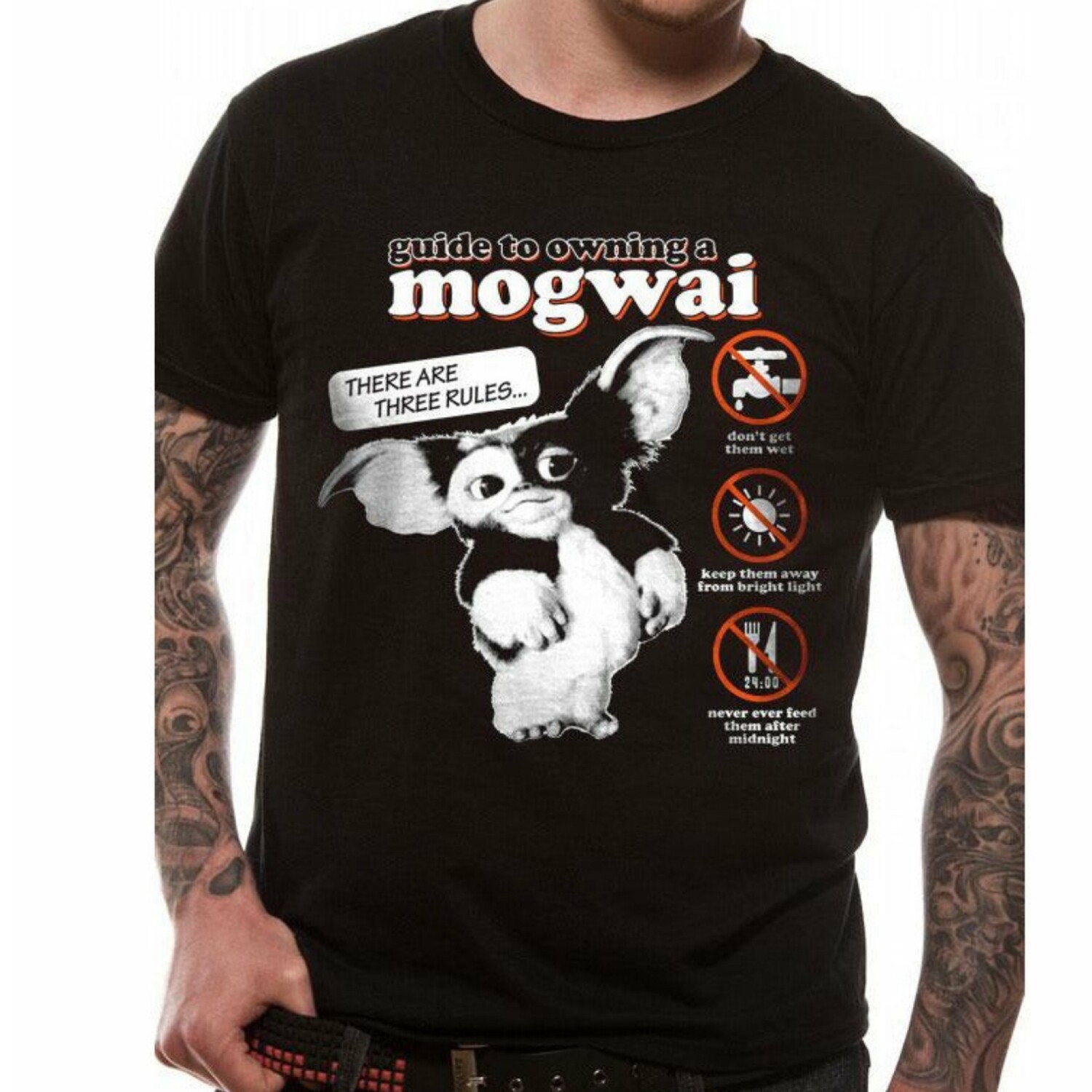 Gremlins Gizmo Mogwai Guide T-shirt Warner Brothers Official Licensed